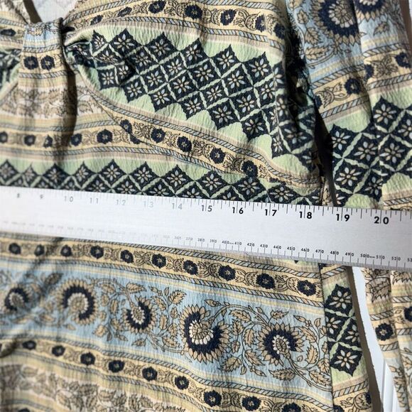 Vintage Susan Lawrence Boho Floral Peasant Top XL USA Y2K Cottagecore - Picture 5 of 9